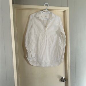 Elegant White Long Sleeve Women's Top